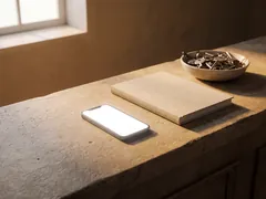 A reception counter at two o’clock, nobody behind it, the owner’s phone face up with the report still unread.